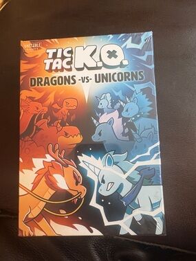 Tic Tac K.O. Dragons vs Unicorns - Blue & Orange